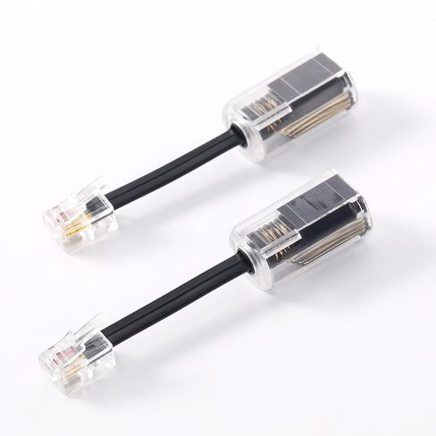 4pcs Telephone Cord Detangler, Anti-Tangle Telephone Line Swivel 360° Rotating Landline Phone Handset Cable Untangler for Home Office Desk Phones in Saudi Arabia