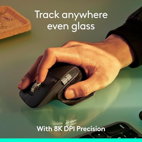 Logitech MX Master 3S Wireless Mouse, Bluetooth, 8K DPI, Quiet Clicks, Fast Scrolling, Graphite (Renewed) in Saudi Arabia