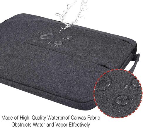 حافظة كمبيوتر لوحي مقاس 12-12.4 بوصة من CAAORDKSO لجهاز Samsung Galaxy Tab 12.4 بوصة، وMicrosoft Surface Pro 12.3 بوصة، وLenovo Idea Tab Plus 12.1 بوصة، وMacBook Air 11.6 بوصة، وحقيبة حمل واقية للكمبيوتر اللوحي 12 بوصة، رمادي in Kuwait