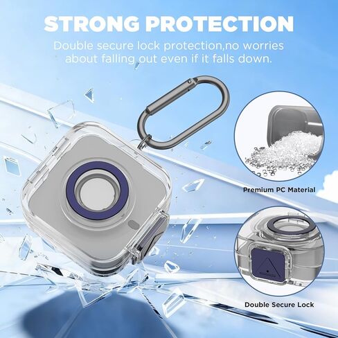 غطاء حماية مزدوج لشاحن Oura Ring Gen4 مع سلسلة مفاتيح، جراب واقٍ شفاف مضاد للخدش ومقاوم للصدمات متوافق مع شاحن Oura Ring Gen4 in Saudi Arabia