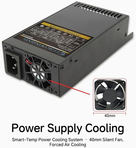 300W Power Supply Mini ITX Flex ATX PSU Full Voltage 110-240V Fully Modular Computer Power Supplies for POS IPC Server Desktop PC Fits Small Form Factor Case Black in Saudi Arabia