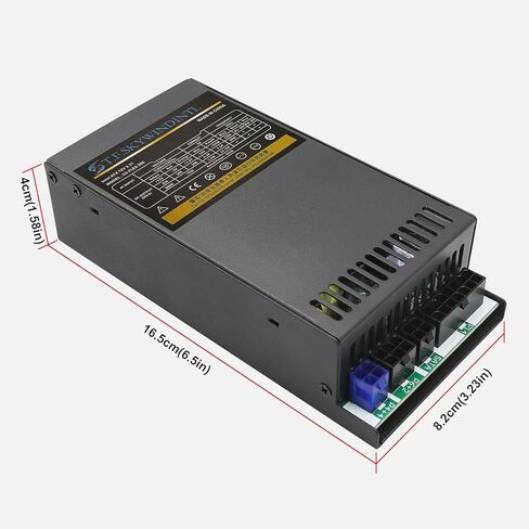300W Power Supply Mini ITX Flex ATX PSU Full Voltage 110-240V Fully Modular Computer Power Supplies for POS IPC Server Desktop PC Fits Small Form Factor Case Black in Saudi Arabia