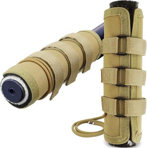 Suppressor Cover (5/6/7/7.5/9 inch), 2400°F Heat Resistant Silencer Wrap with Burn Proof Fiberglass & Silicone Lining, Flame Retardant Suppressor Sleeve for Semi-Automatic & Burst Fire Shooting in Saudi Arabia