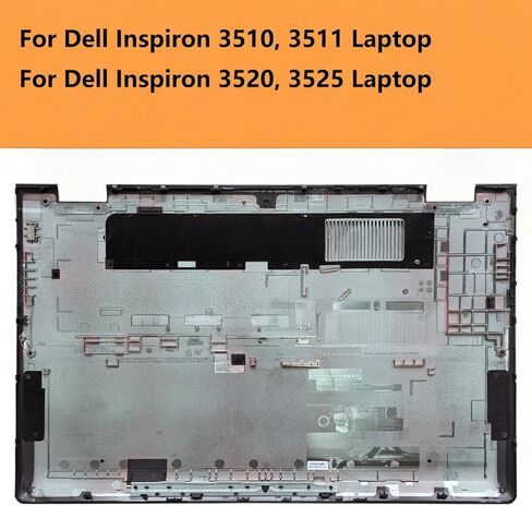 03JRFX 3JRFX حافظة سفلية بديلة لأجهزة الكمبيوتر المحمول Dell Inspiron 15 3510، 3511، 3520، 3525، غطاء سفلي أسود in Kuwait