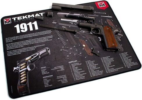 بساط تنظيف المسدس فائق الجودة ثلاثي الأبعاد من TekMat 1911، أسود، 15 بوصة × 20 بوصة in Kuwait