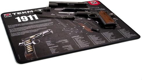 بساط تنظيف المسدس فائق الجودة ثلاثي الأبعاد من TekMat 1911، أسود، 15 بوصة × 20 بوصة in Kuwait