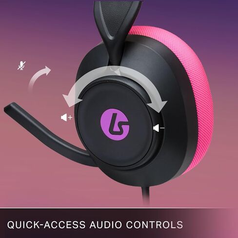 LucidSound by PowerA LS10 Wired Gaming Headset - Midnight Surf, works with PlayStation, Xbox, PC, Mobile, and other compatible devices, designed for comfort, premium audio, Quick-Access Audio Controls in Kuwait