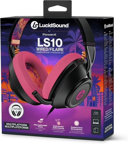 LucidSound by PowerA LS10 Wired Gaming Headset - Midnight Surf, works with PlayStation, Xbox, PC, Mobile, and other compatible devices, designed for comfort, premium audio, Quick-Access Audio Controls in Kuwait