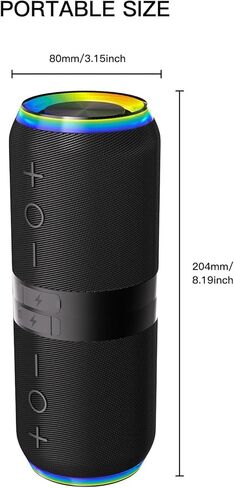 2 in 1 Magnetic Splittable Bluetooth Speaker, Portable Waterproof Split Wireless Speaker Bluetooth V5.4 with 20W Loud Stereo Sound, Wireless Pairing for Home, Outdoor or Travel in Saudi Arabia