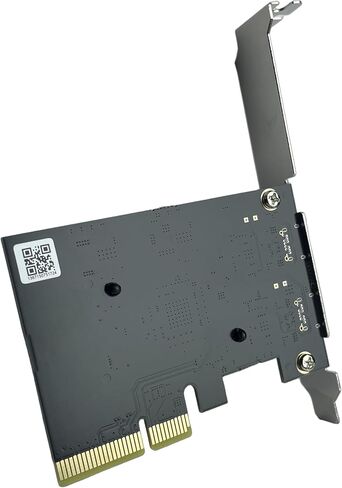 بطاقة توسيع PCIE إلى USB C، منافذ USB 3.2 Gen 2 Type-C مزدوجة، ASM3142، عامل شكل PCIe 3.0 x4، عرض النطاق الترددي PCIe 3.0 x2، لـ SSD الخارجي والتخزين، Windows 7/10/11، أقواس كاملة ومنخفضة in Kuwait