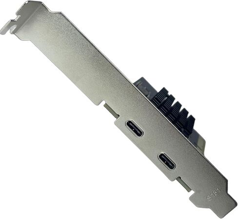 بطاقة توسيع PCIE إلى USB C، منافذ USB 3.2 Gen 2 Type-C مزدوجة، ASM3142، عامل شكل PCIe 3.0 x4، عرض النطاق الترددي PCIe 3.0 x2، لـ SSD الخارجي والتخزين، Windows 7/10/11، أقواس كاملة ومنخفضة in Kuwait