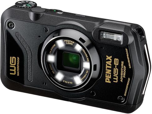كاميرا Pentax WG-8 لجميع الأحوال الجوية، حزمة مع بطاقة ذاكرة 64 جيجابايت، حافظة، حامل ثلاثي MT-11، قارئ، مجموعة برامج in Kuwait
