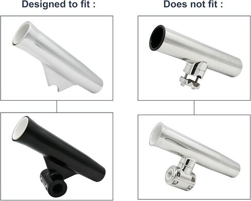 Vinland Marine Flared Fishing Rod Holder Insert Sleeves Pack of 8, Fishing Rod Holder Liner for Aluminum Rod Holder, for T Top Rod Holder, for clamp on Rod Holders for Boat in Saudi Arabia