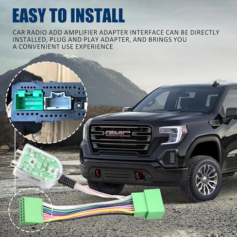 Add an Amp Amplifier Adapter Interface to Factory Radio System Fit for GM Vehicles Chevy Camaro Colorado Silverado GMC Canyon Yukon Sierra 1500 2500HD 3500HD in Kuwait