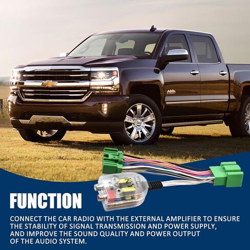 Add an Amp Amplifier Adapter Interface to Factory Radio System Fit for GM Vehicles Chevy Camaro Colorado Silverado GMC Canyon Yukon Sierra 1500 2500HD 3500HD in Kuwait