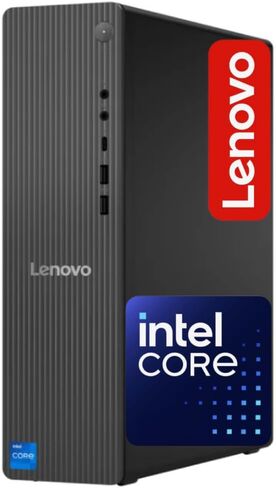 سطح مكتب Lenovo IdeaCentre الآمن والإنتاجي للأعمال، ذاكرة وصول عشوائي DDR5 سعة 16 جيجابايت | معالج انتل الرابع عشر رباعي النواة (بيت i5-12400T) | مساحة تخزين 756 جيجابايت (256 جيجابايت SSD و500 جيجابايت HDD) | HDMI، Wi-Fi 6E، RJ-45، USB-C، Windows 11 Pro in Saudi Arabia