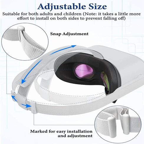 Head Strap for Oculus Quest 2 Headset, Original Replacement HeadStrap Compatible with Met-a Quest 2,Vr Headset Strap for Oculus Quest2 Accessories in Saudi Arabia