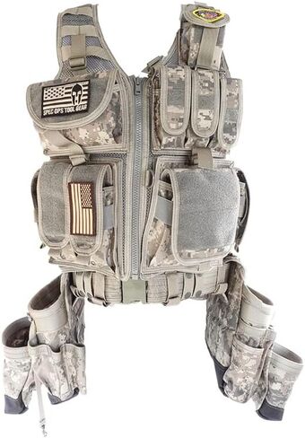 سترة وحزام أدوات تكتيكية من Spec Ops Tool Gear SF-18 Charlie 2.0 | سترة عمل MOLLE معيارية بتصميم موزع للوزن in Kuwait