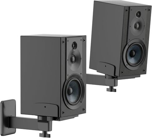 Heavy Duty Speaker Wall Mounts Compatible with Sony SS-CS5/SS-CS5M2/SS-CS8, Adjustable Dual Side Clamp Large Wall Mounts for Sony Speakers, Fits 5–11" Wide Speakers, WR Cable Ties, Hold Up to 55Lbs in Saudi Arabia