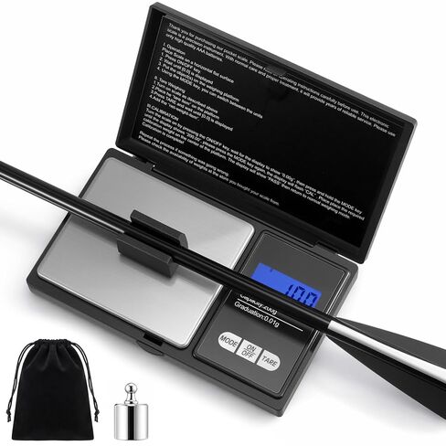 Konohan 4 Pack Portable Digital Arrow Scale – High-Precision 200g/0.01g with Arrow Holder, 50g Calibration Weight & Velvet Bag，Batteries Not Included in Saudi Arabia