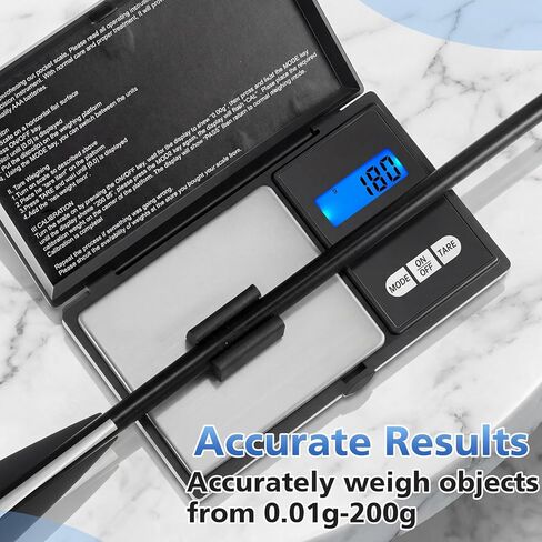 Konohan 4 Pack Portable Digital Arrow Scale – High-Precision 200g/0.01g with Arrow Holder, 50g Calibration Weight & Velvet Bag，Batteries Not Included in Saudi Arabia