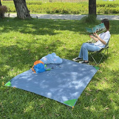 Beach Blanket Waterproof Sandproof Beach Mat 55" X 60" / 5' X 5' for 1-2 Adults Quick Drying Outdoor Picnic Mat Beach Accessories for Travel, Camping, Hiking in Saudi Arabia