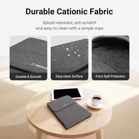 Protective Tablet Sleeve with Extra Storage Compartments – Lightweight 11" Carrying Case for Drawing Tablet and iPad, Cationic Fabric Splash-Resistant Cover in Saudi Arabia