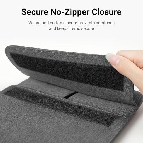 Protective Tablet Sleeve with Extra Storage Compartments – Lightweight 11" Carrying Case for Drawing Tablet and iPad, Cationic Fabric Splash-Resistant Cover in Saudi Arabia