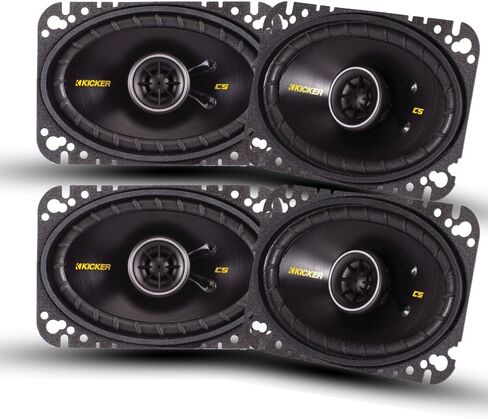4) New Kicker 40CS464 4x6" 300W 2 Way Car Coaxial Speakers Stereo Audio CS464 in Saudi Arabia