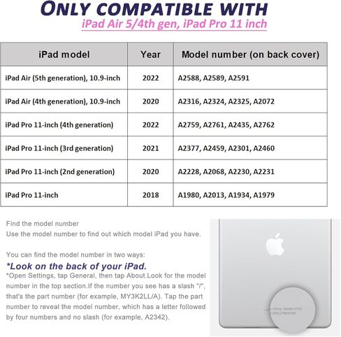 عبوتان - واقي شاشة لجهاز Apple iPad Air 4th/5th gen 10.9 بوصة [2022 &2020] iPad Pro 11 بوصة (2022، 2021، 2020، 2018)، واقي غشاء من الزجاج المقوى لجهاز iPad، تدوين الملاحظات جيدًا... in Kuwait