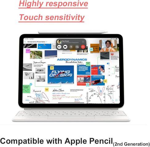 عبوتان - واقي شاشة لجهاز Apple iPad Air 4th/5th gen 10.9 بوصة [2022 &2020] iPad Pro 11 بوصة (2022، 2021، 2020، 2018)، واقي غشاء من الزجاج المقوى لجهاز iPad، تدوين الملاحظات جيدًا... in Kuwait