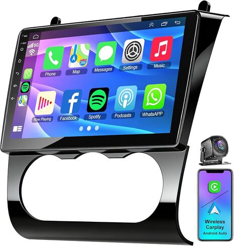 Car Radio for Nissan Altima 2008 2009 2010 2011 2012 Wireless Apple CarPlay Android Auto, 9 Inch Touch Screen for Altima Android Head Unit BT WiFi GPS Navi FM DSP Mirror Link SWC Rear Camera in Saudi Arabia