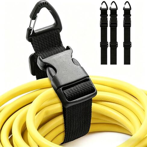 3pcs Adjustable Garden Hose Straps for Home Use Heavy Duty Extension Ties Multifunctional Cable Organizing Straps Hose Hanging Ropes in Saudi Arabia