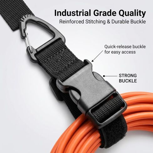 3pcs Adjustable Garden Hose Straps for Home Use Heavy Duty Extension Ties Multifunctional Cable Organizing Straps Hose Hanging Ropes in Saudi Arabia