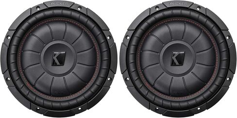 (2) Kicker 43CVT102 COMPVT 10" 1600w Shallow Slim Car Subwoofers Subs CVT10-2 in Saudi Arabia