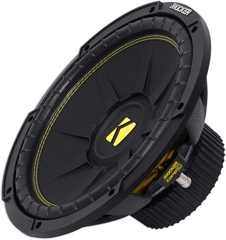 KICKER 44CWCS124 CompC 12" 600 Watt Single 4-Ohm Car Audio Subwoofer Sub CWCS124 (Renewed) in Saudi Arabia