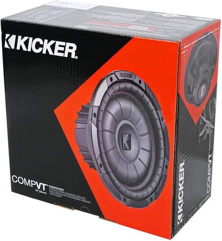 (2) Kicker 43CVT102 COMPVT 10" 1600w Shallow Slim Car Subwoofers Subs CVT10-2 in Saudi Arabia