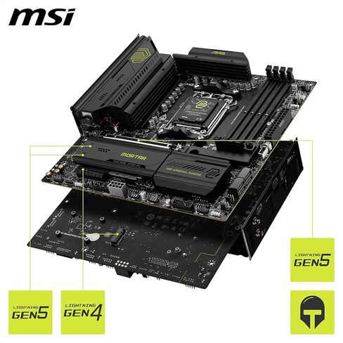 اللوحة الأم MSI MAG B850M Mortar WiFi، mATX - تدعم معالجات AMD Ryzen 9000/8000 / 7000، AM5-60A SPS VRM، DDR5 Memory Boost 8200+ MT/s (OC)، PCIe 5.0 x16، M.2 Gen5، Wi-Fi 7، 5G LAN (متجدد) in Kuwait