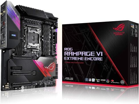 ASUS ROG Rampage VI Extreme Encore, X299 LGA 2066 E-ATX Gaming Motherboard for Intel® Core™ X-Series Processors with Aura Sync RGB Lighting in Saudi Arabia