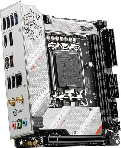 اللوحة الأم للألعاب MSI MPG B760I Edge WiFi (تدعم معالجات Intel من الجيل 12/13، LGA 1700، DDR5، PCIe 5.0، M.2، 2.5 جيجابت في الثانية LAN، USB 3.2 Gen2، Wi-Fi 6E، Mini-ITX) (متجدد) in Kuwait