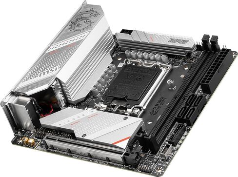 اللوحة الأم للألعاب MSI MPG B760I Edge WiFi (تدعم معالجات Intel من الجيل 12/13، LGA 1700، DDR5، PCIe 5.0، M.2، 2.5 جيجابت في الثانية LAN، USB 3.2 Gen2، Wi-Fi 6E، Mini-ITX) (متجدد) in Kuwait