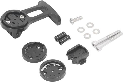 Alomejor Bike Computer Mount, Aluminum Alloy Out Front Handlebar Mount for, with Double Screw Design and All Hardware Included in Saudi Arabia