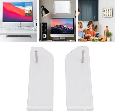 RiToEasysports Laptop Wall Mount, Space Saver with Cable Management, Under Desk Mount, Acrylic Design for Office Home Remote Work Study Gaming in Saudi Arabia