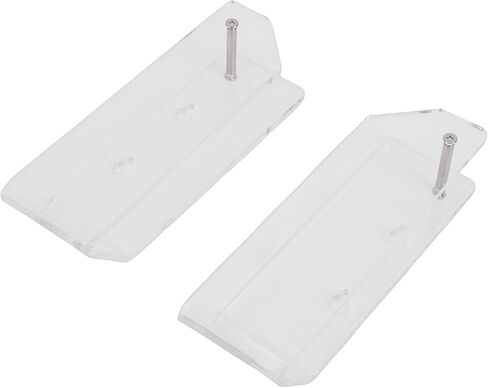 Keenso Laptop Wall Mount, Acrylic Under Desk Holder with Cable Slots, Space Saving Design for Office and Home Use in Saudi Arabia