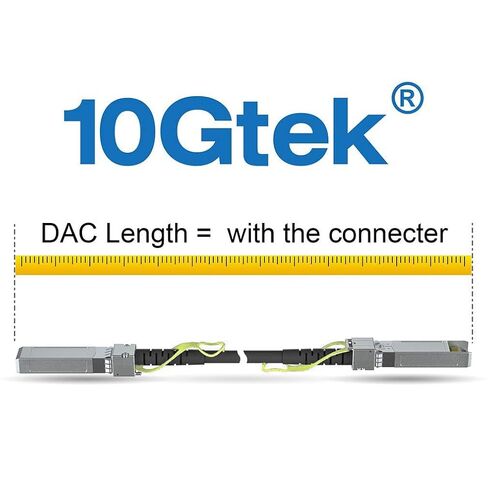 10Gtek 25G SFP28 SFP+ DAC Cable - 25GBASE-CR SFP28 to SFP28 Passive Cable for Cisco SFP-H25GB-CU3M, Ubiquiti UC-DAC-SFP28, Supermicro, Mikrotik, Arista and More, 3-Meter(10ft) in Saudi Arabia