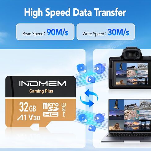 محول Memory Stick PRO Duo مع بطاقة Micro SD سعة 32 جيجابايت، وبطاقة Micro SD/SDHC/SDXC إلى بطاقة Memory Stick PRO Duo MagicGate المتوافقة مع كاميرا PSP 1000/2000/3000/Cybershot وكاميرا Handycam، والهاتف الخلوي in Kuwait