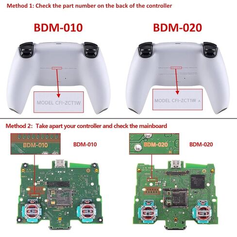Deal4GO L1 R1 L2 R2 Trigger Button Rumble Vibration Motor Replacement for PS5 Controller 2nd gen BDM-020 Vibrator in Saudi Arabia