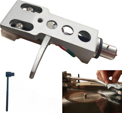AT-3600L Cartridge Stylus, Silver Headshell with 1 Cleaning Brushes Fit for Technics SL D1, SL D1K, SL D2, SL D202, SL D205, SL D2K, SL D3, SL D303, SL D33, SL D3K, SL D5 in Saudi Arabia