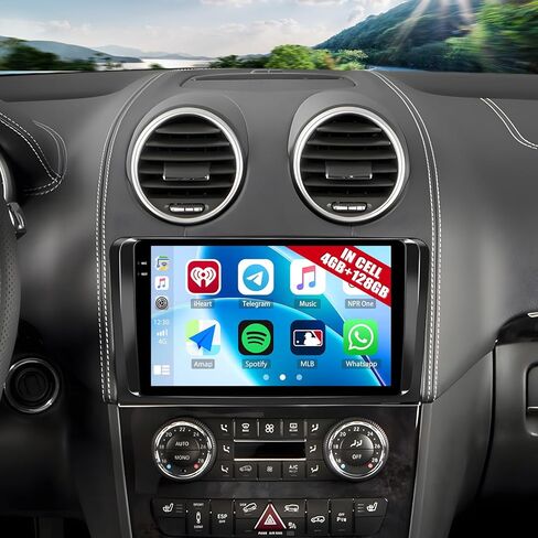 2G+64G Stereo للسيارة لـ Mercedes Benz M GL Class W164 X164 ML280 ML350 ML500 GL320 GL350 GL450 ، Carplay Android Auto ، 9 "شاشة تعمل بنظام Android 13 مع GPS Bluetooth FM Camera in Saudi Arabia