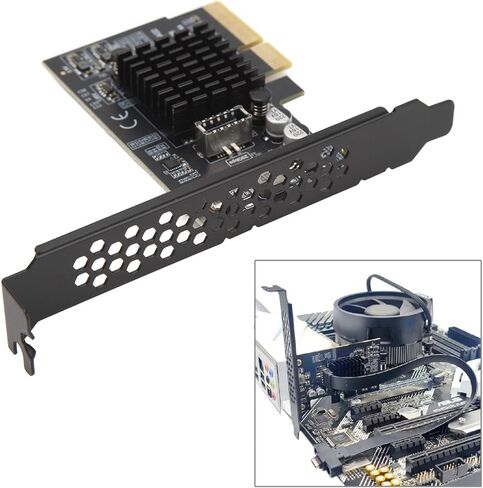 PCIe USB 3.2 Gen 2 Expansion Card, 20Gbps Type C Interface, Plug and Play, for 10, 11 32/64bit, OS X Laptop in Saudi Arabia